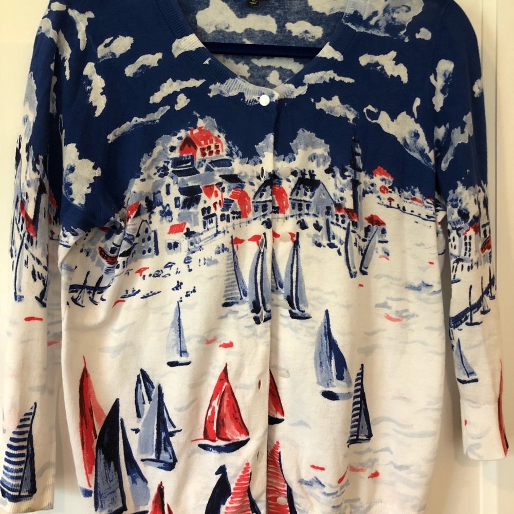 Button down sweater- size m